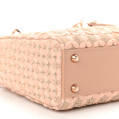 Christian Dior Suede Beaded Ribbon Mini Lady Dior Beige 8 of 9