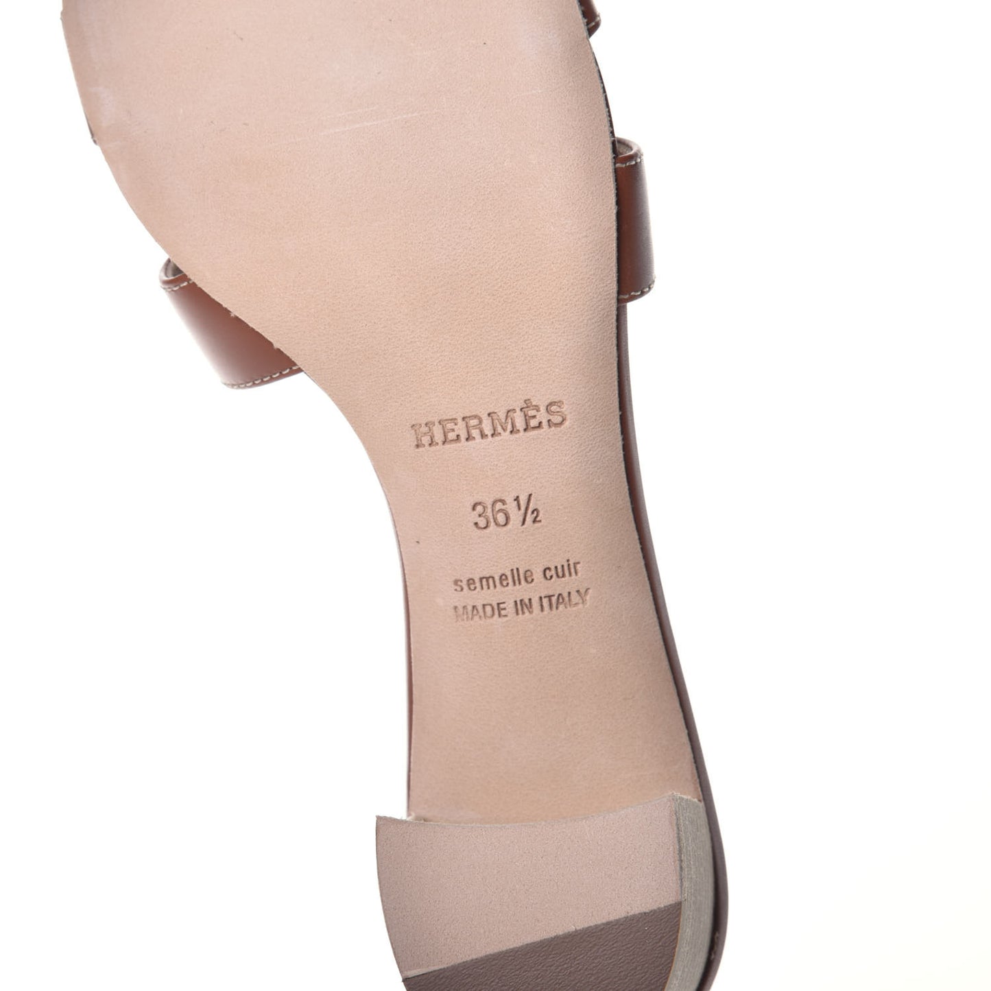 Calfskin Oasis Sandals 36.5 Gold