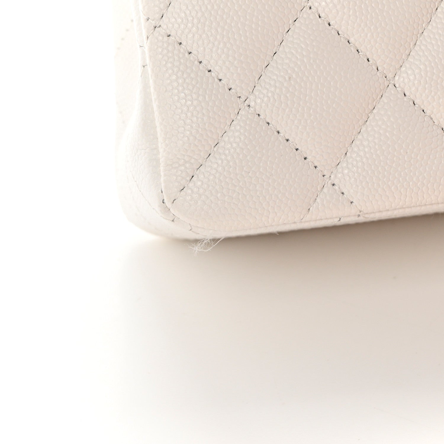 Chanel Caviar Quilted Small Double Flap White 12 of 13