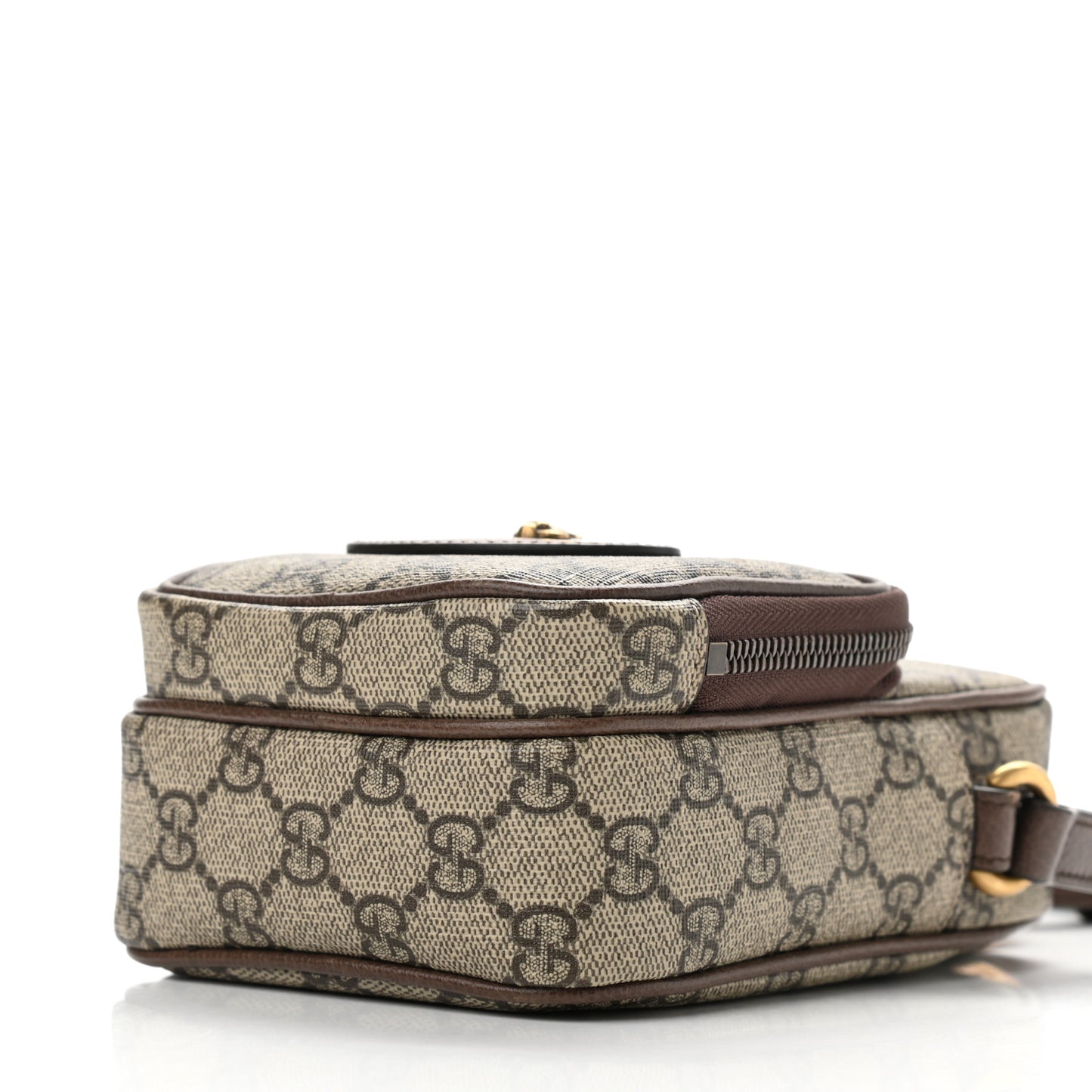 GG Supreme Monogram Mini Neo Vintage Double Zip Messenger Bag Beige New Acero Crop