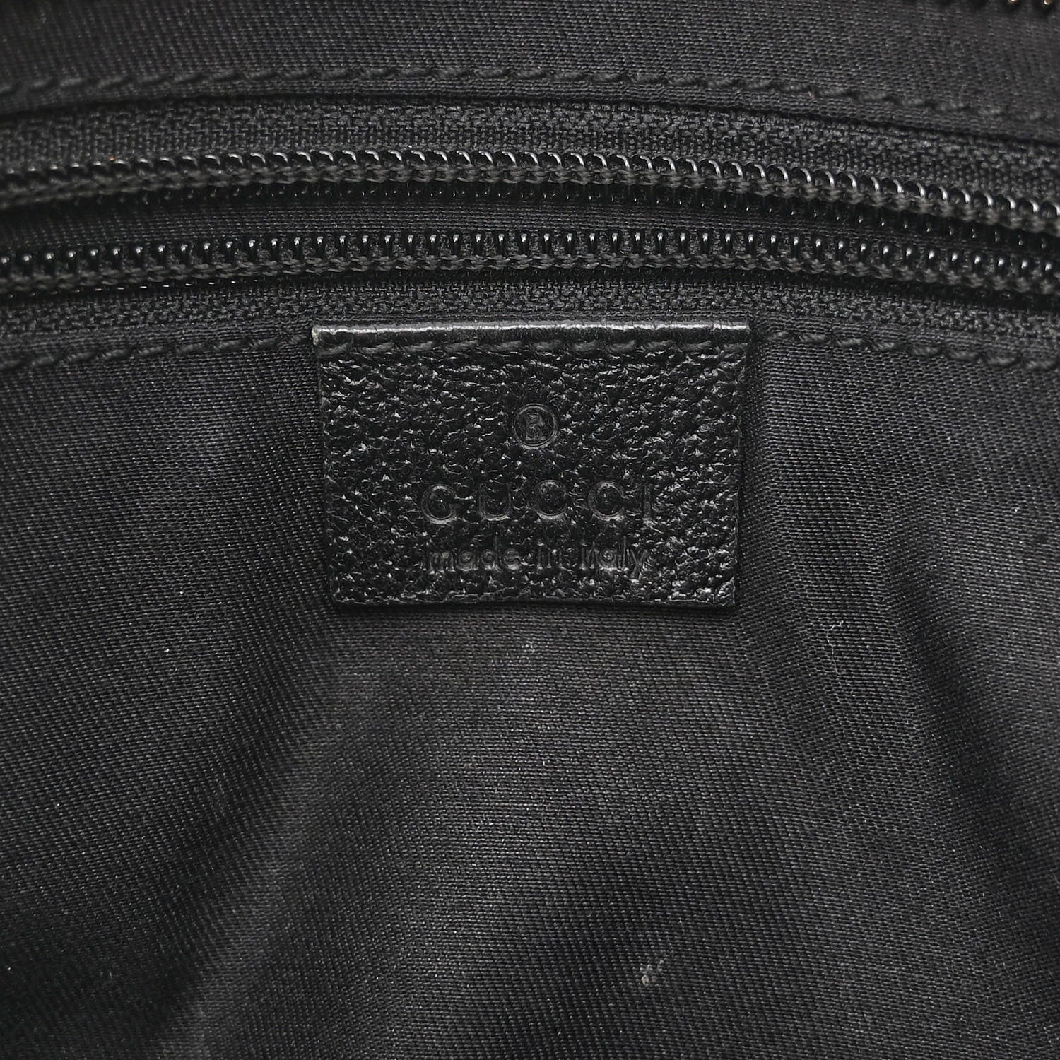 Gucci Monogram Flat Messenger Bag Black 6 of 12