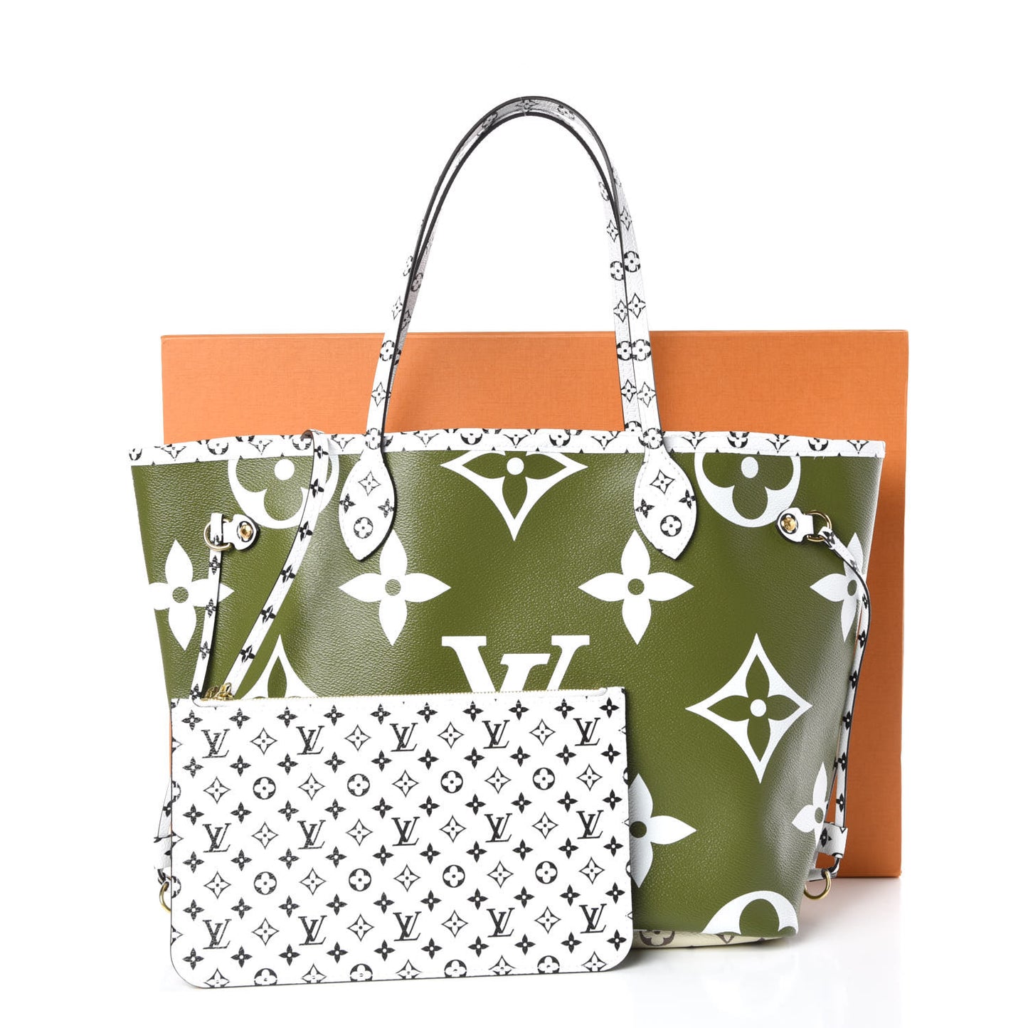 Monogram Giant Neverfull MM Kaki