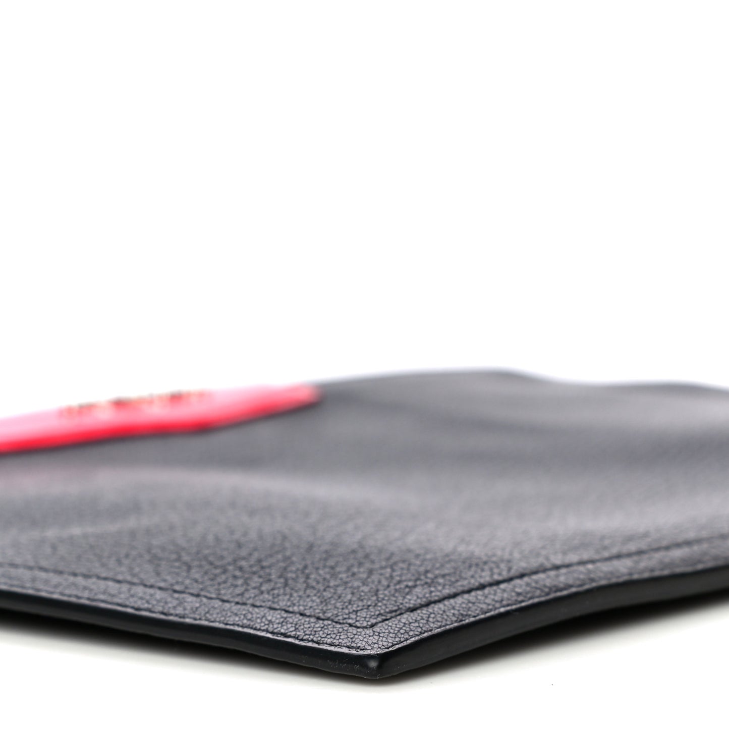 Sugar Goatskin Medium Antigona Pouch Black