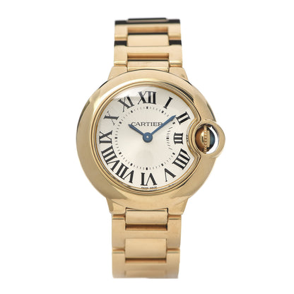 Cartier 18K Yellow Gold 28mm Ballon Bleu De Quartz Watch 1 of 6