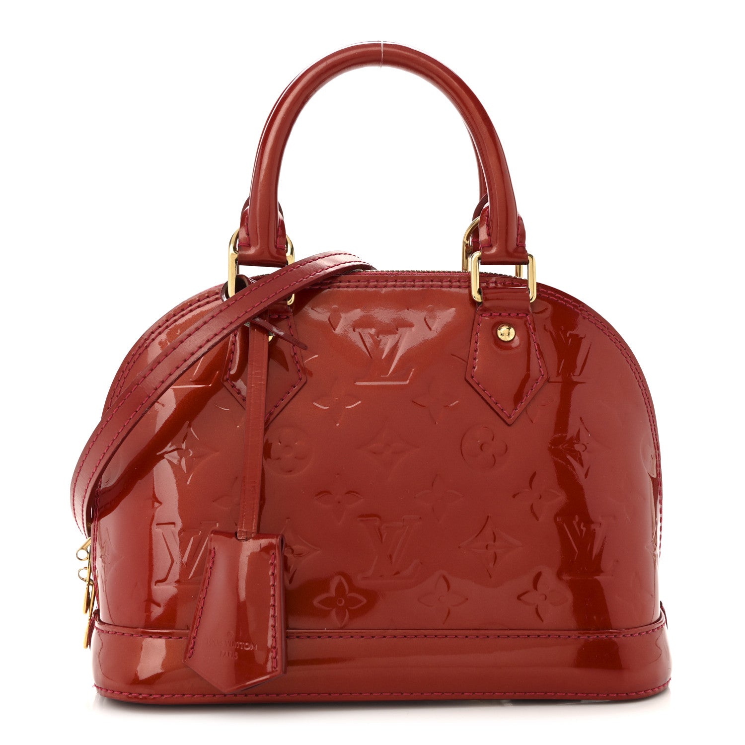 Louis Vuitton Vernis Alma BB Cherry 1 of 19