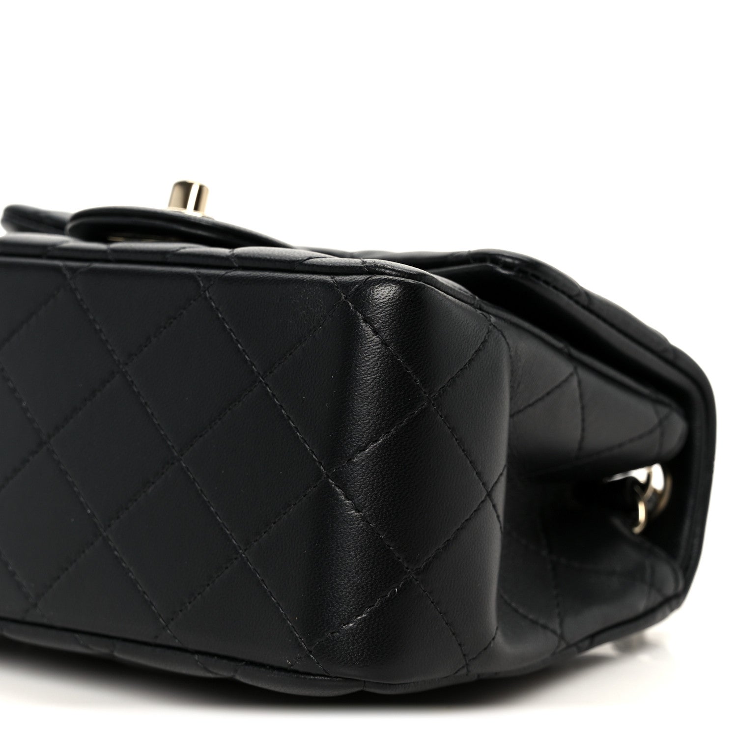 Chanel Lambskin Quilted Mini Square Flap Black 12 of 12