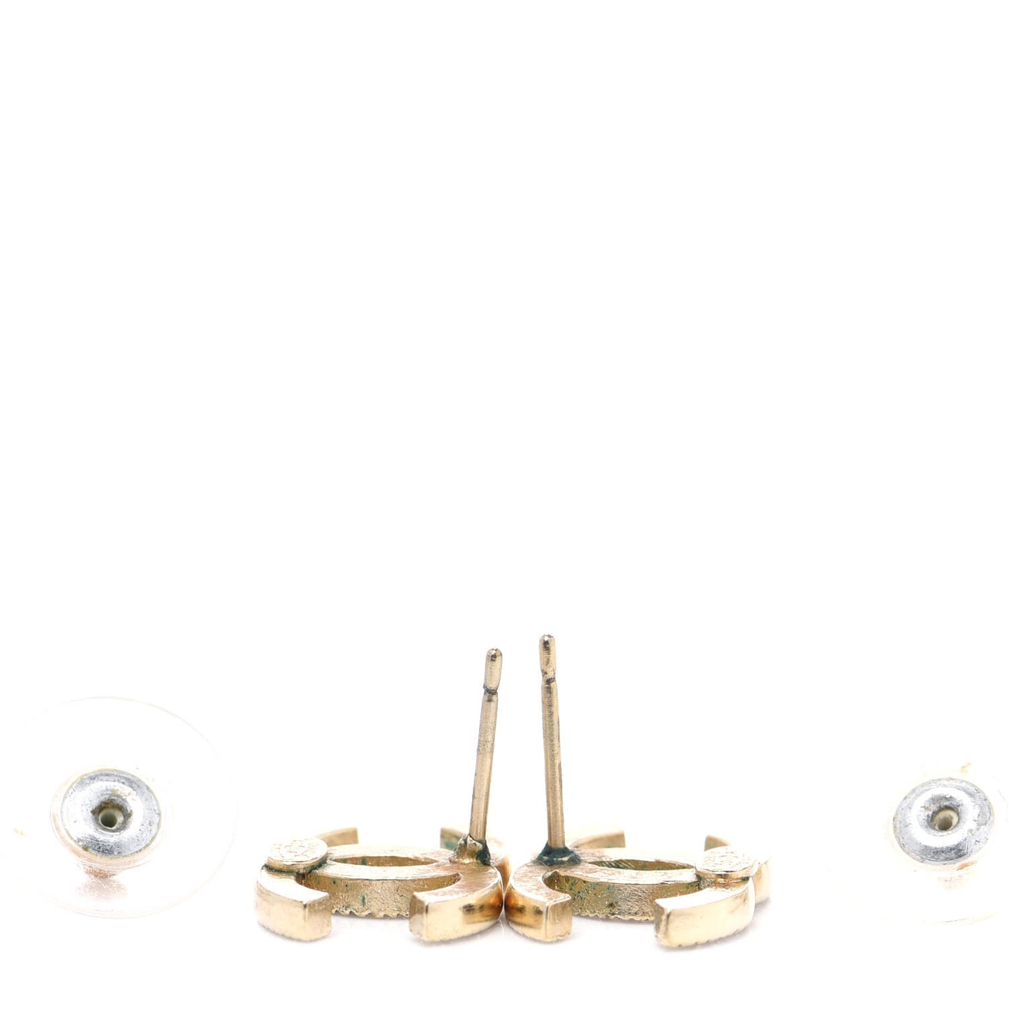 Crystal CC Earrings Gold