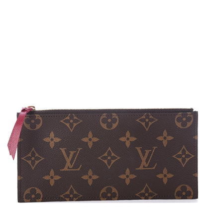 Louis Vuitton Monogram Felicie Chain Wallet Zippered Insert Fuchsia 1 of 5