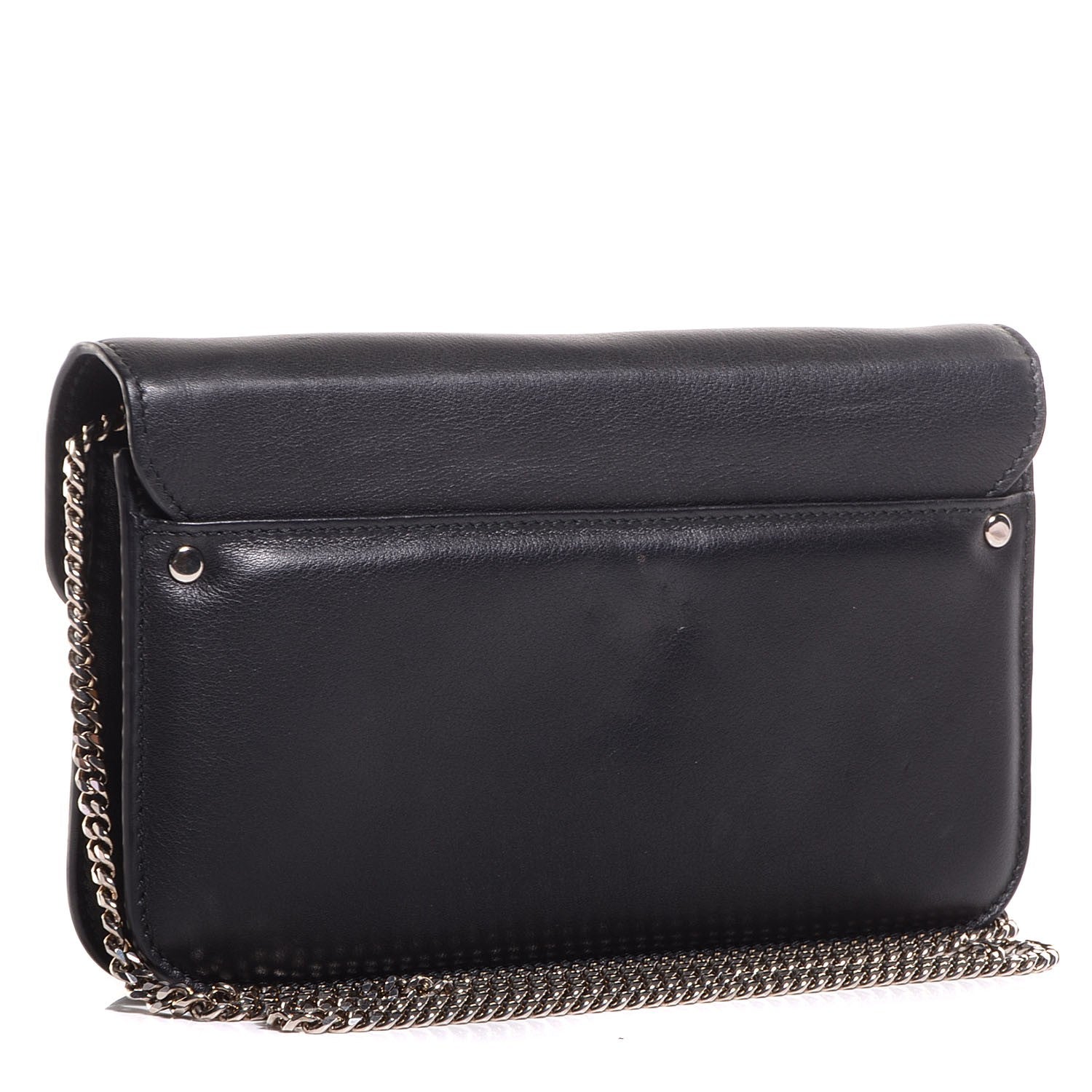 Proenza Schouler Smooth Calfskin PS11 Chain Wallet Black 3 of 6