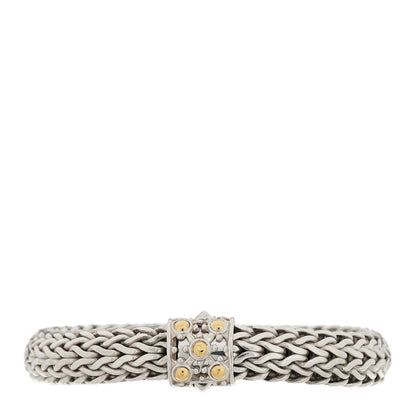 John Hardy Sterling Silver 18K Yellow Gold 10mm Jaisalmer Classic Chain Dot Bracelet 1 of 3