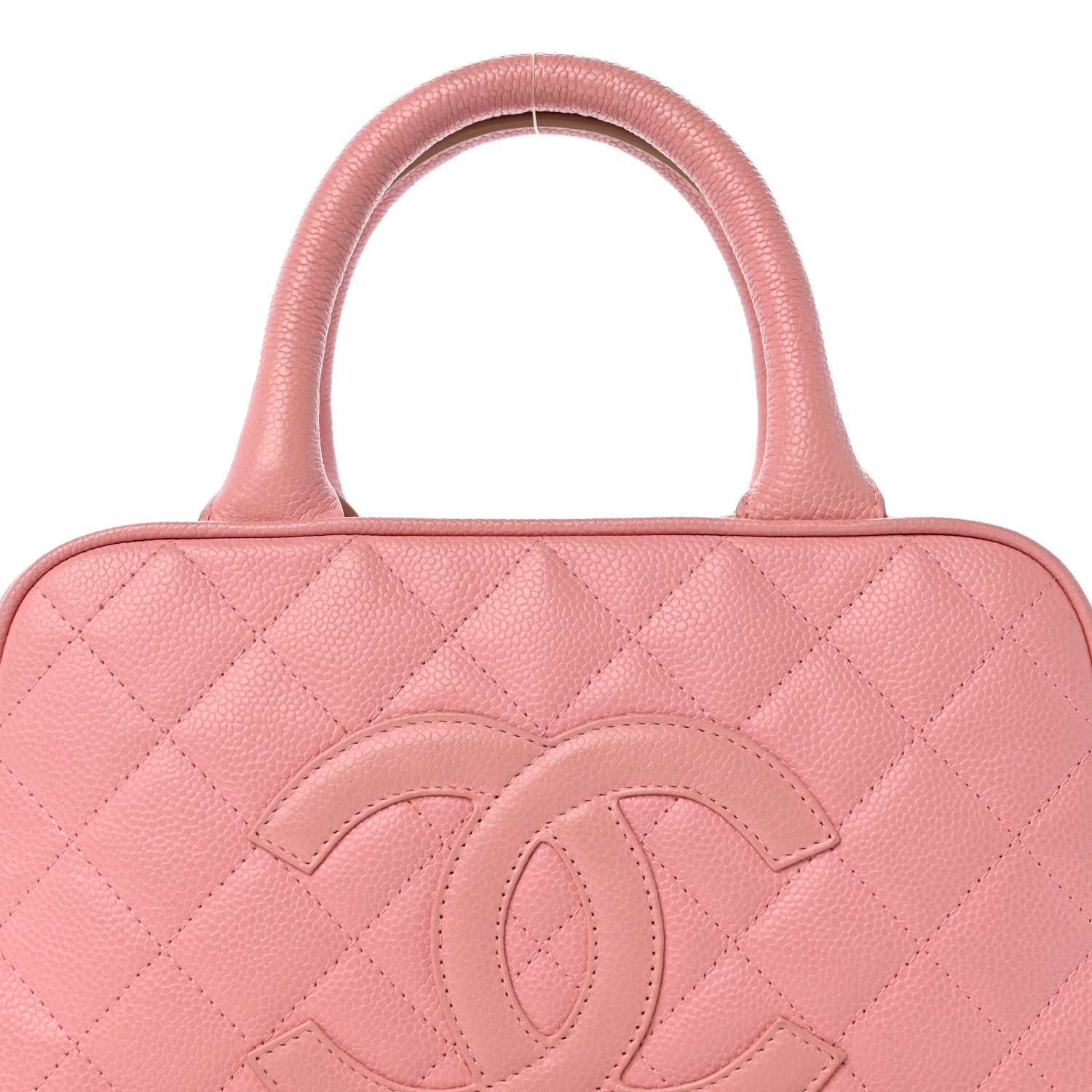 Chanel Caviar Quilted Small Bowler Pink 8 of 15