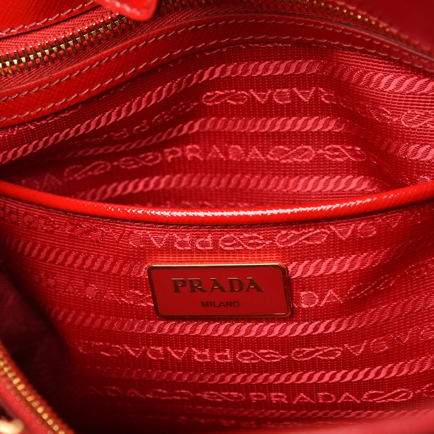 Saffiano Vernice Open Promenade Tote Rosso