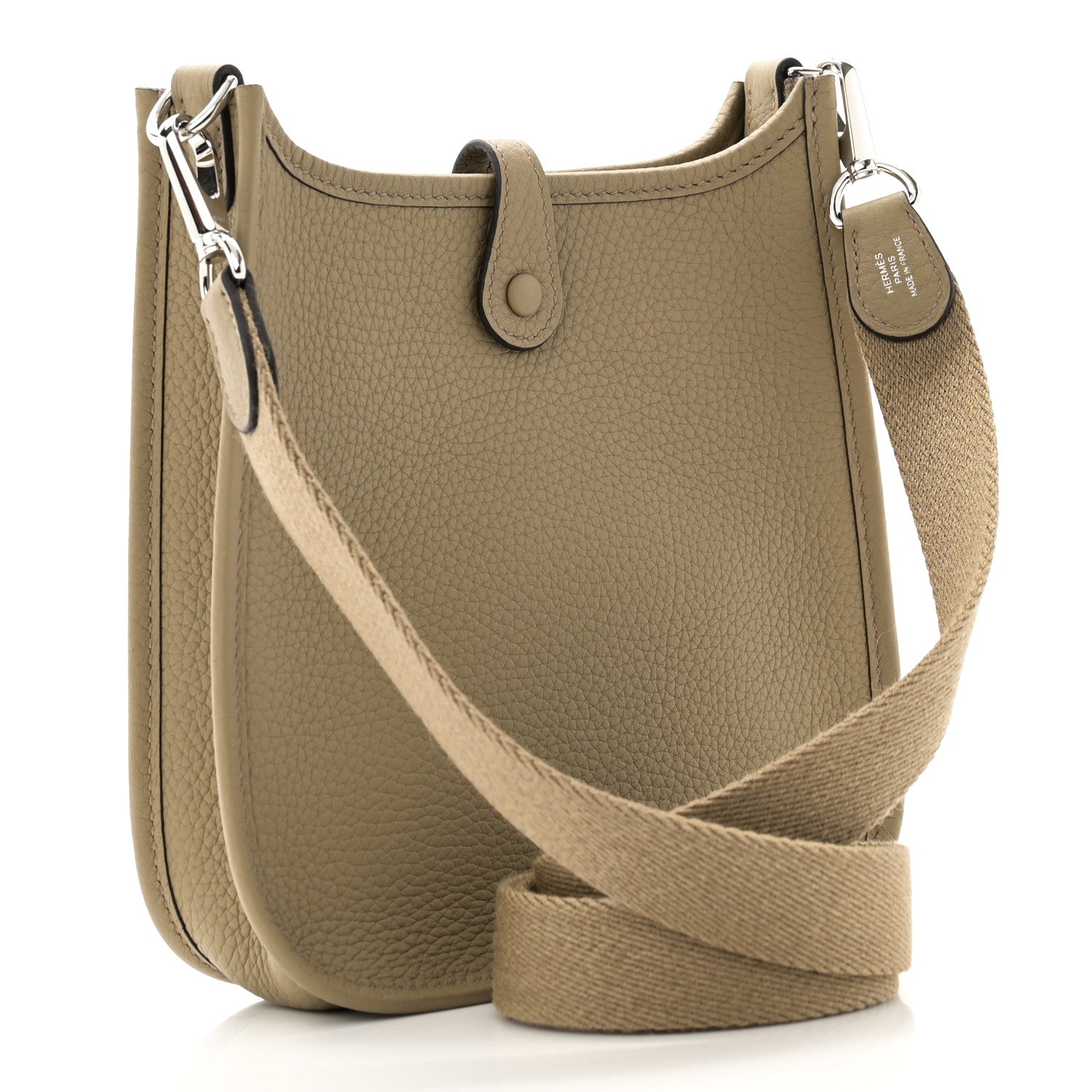 Hermes Taurillon Clemence Evelyne TPM Beige Marfa 2 of 11