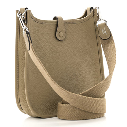 Hermes Taurillon Clemence Evelyne TPM Beige Marfa 2 of 11