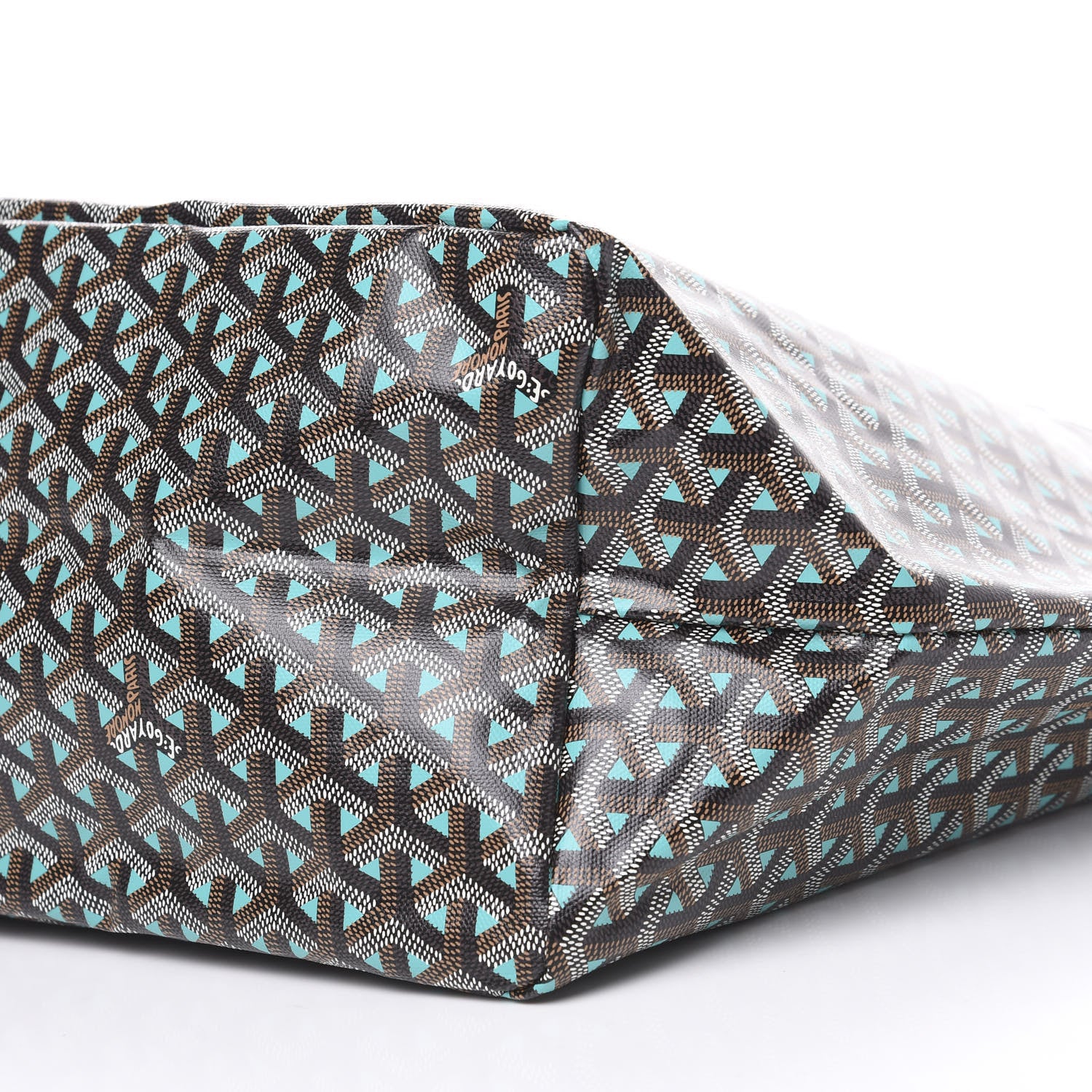 Goyard Goyardine Saint Louis Claire Voie GM Black Blue 7 of 8