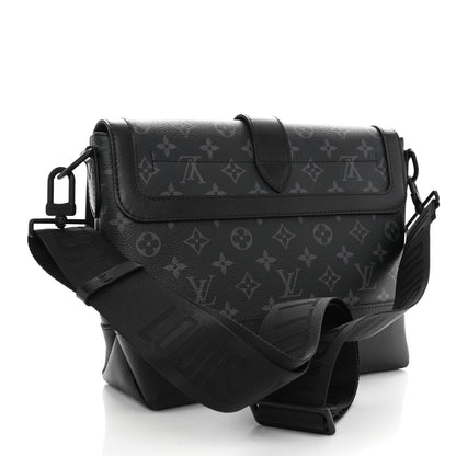 Louis Vuitton Monogram Eclipse Saumur Messenger NV Black 3 of 9