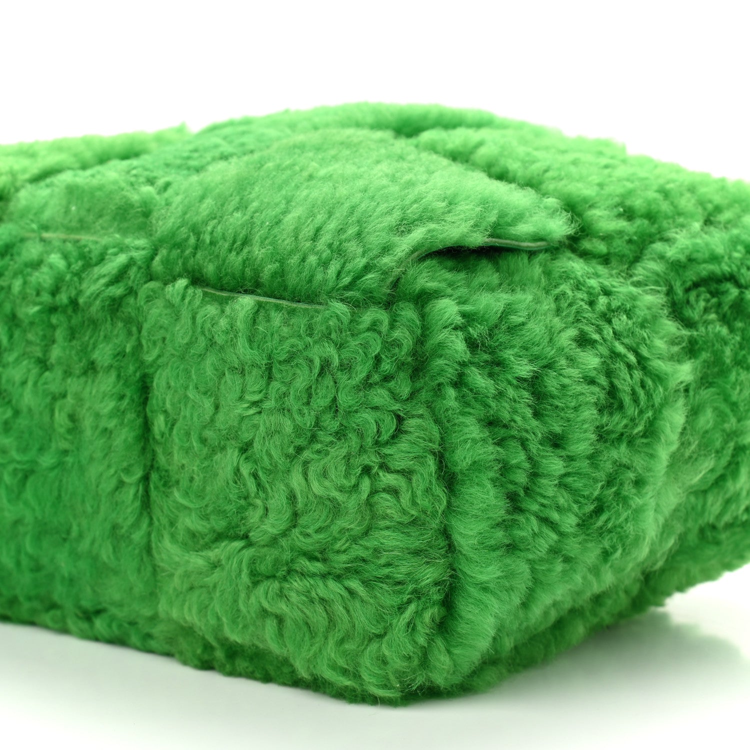 Bottega Veneta Shearling Small Intrecciato Arco Tote Parakeet 10 of 10