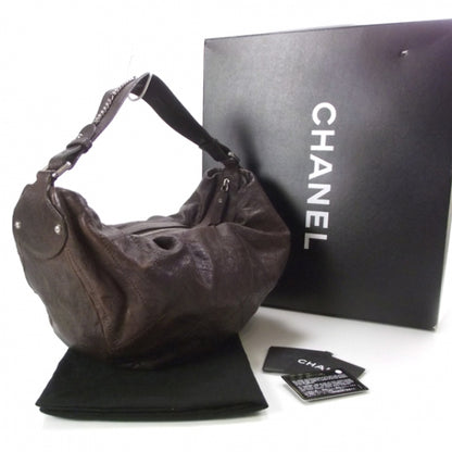 Chanel Caviar Outdoor Ligne Hobo Brown 3 of 12
