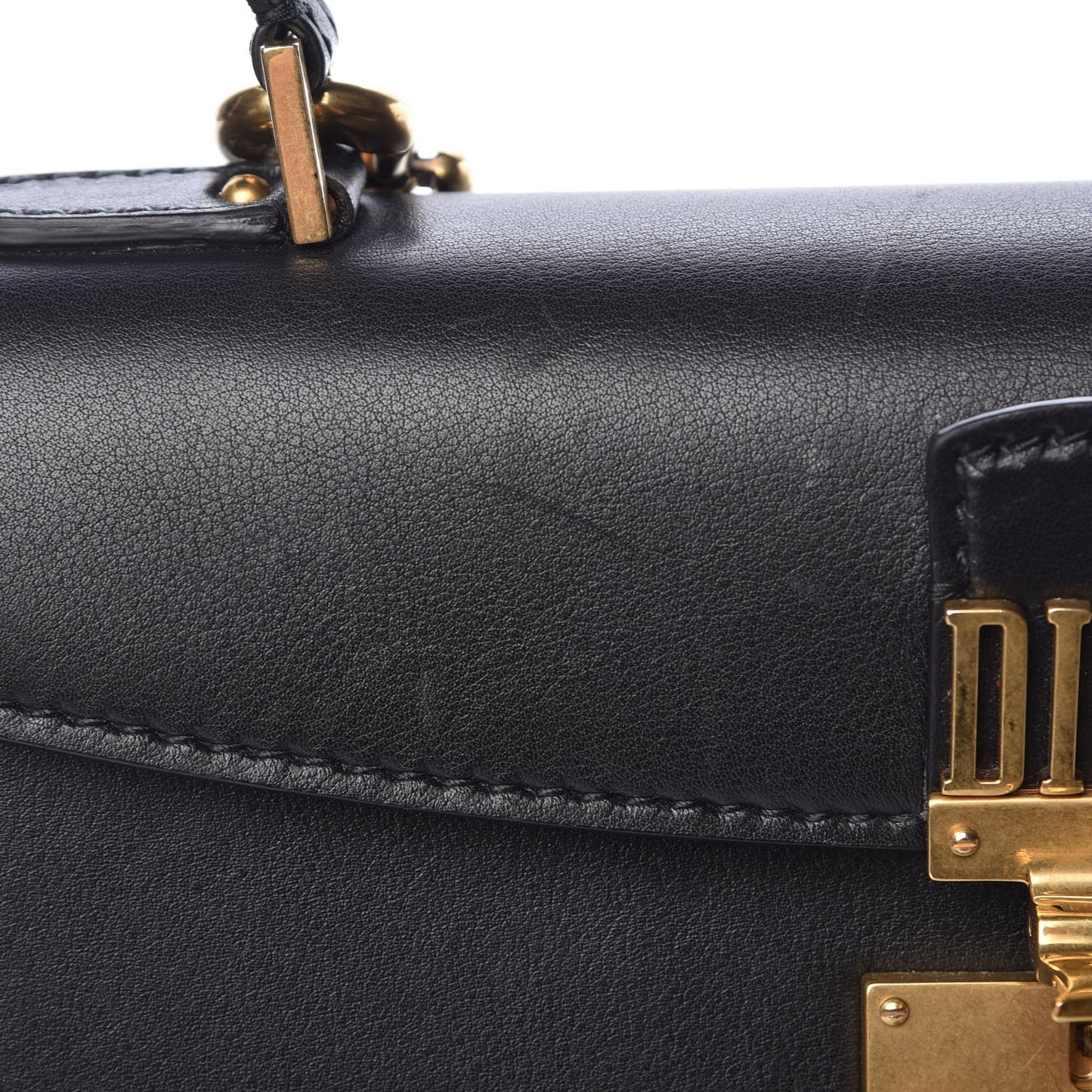 Calfskin Dioraddict Bohemian Strap Top Handle Black