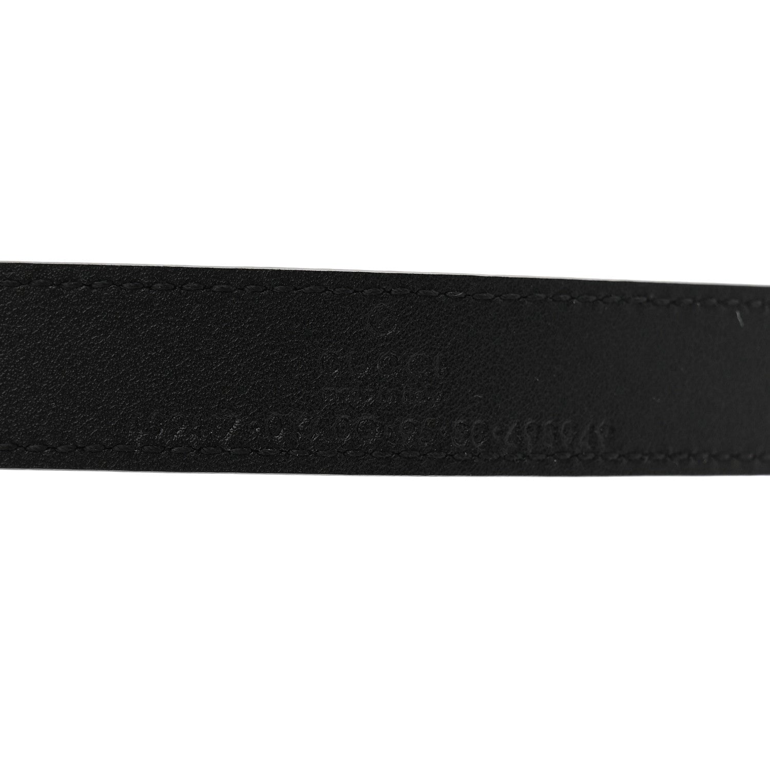 Gucci Calfskin Double G 20mm Belt 95 38 Black 3 of 5