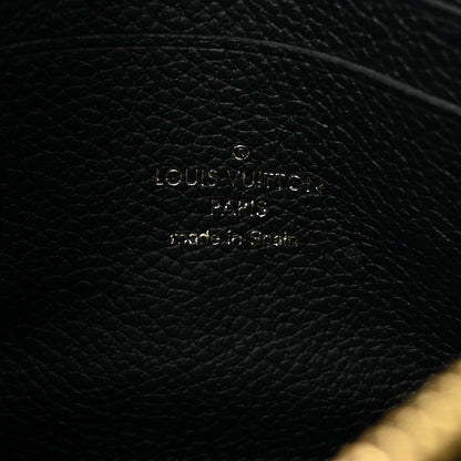 Louis Vuitton Empreinte Monogram Giant Double Zip Pochette Black Cream 7 of 10