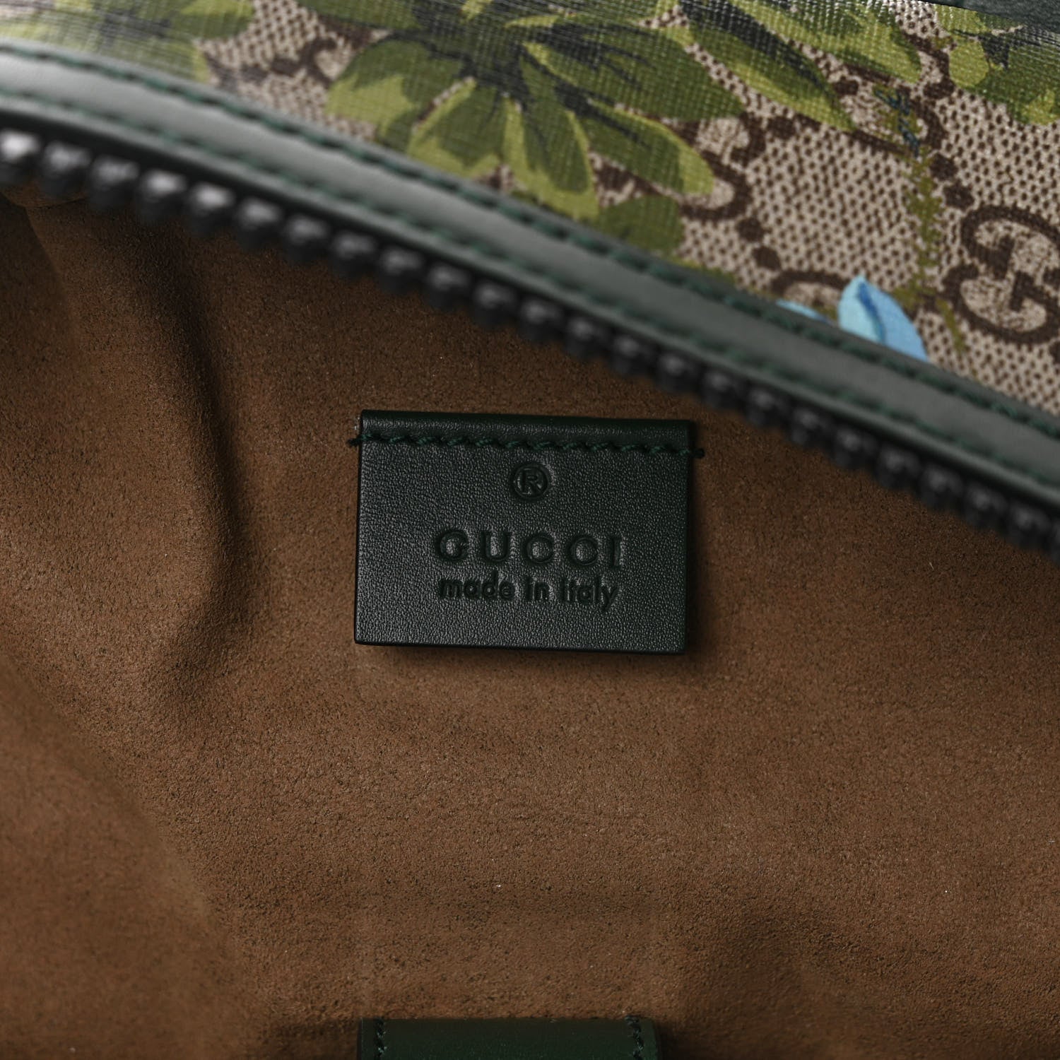 Gucci GG Supreme Monogram Blooms Bird Embroidered Dome Backpack 6 of 8