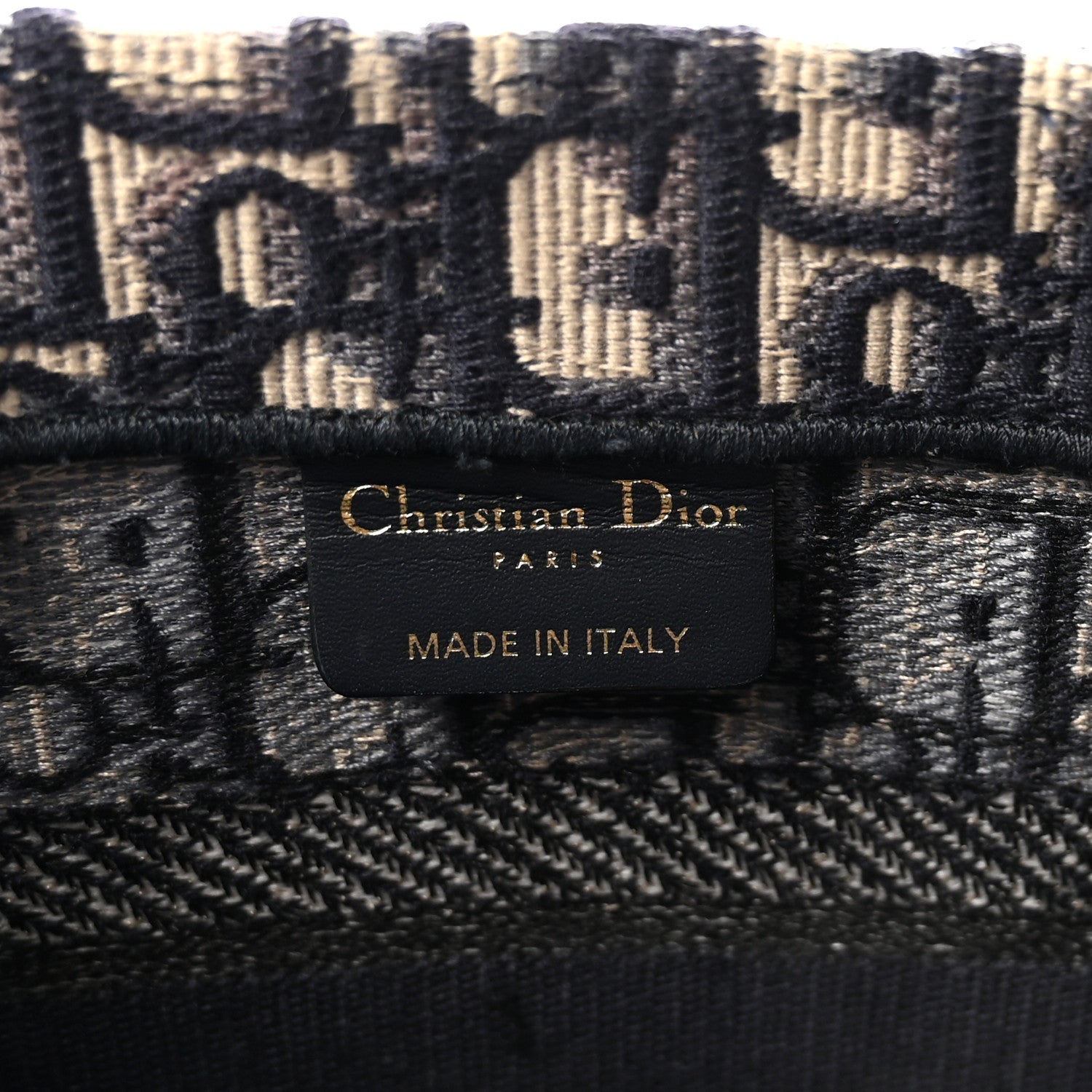 Christian Dior Oblique Small Book Tote Blue Multicolor 6 of 10