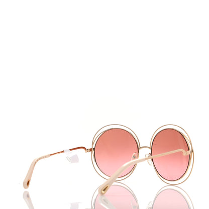 Chloe Metal Oversized Round Carlina Oversized Round Sunglasses CE114SD Gold 4 of 7