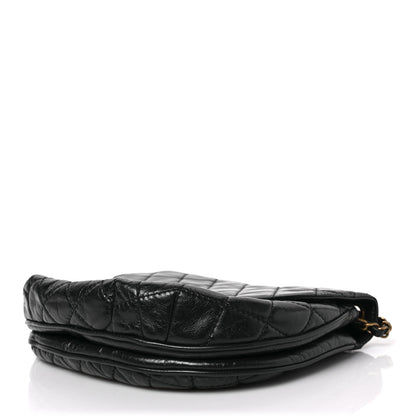 Chanel Glazed Calfskin Quilted Medium Bubble CC Flap Black 8 of 8