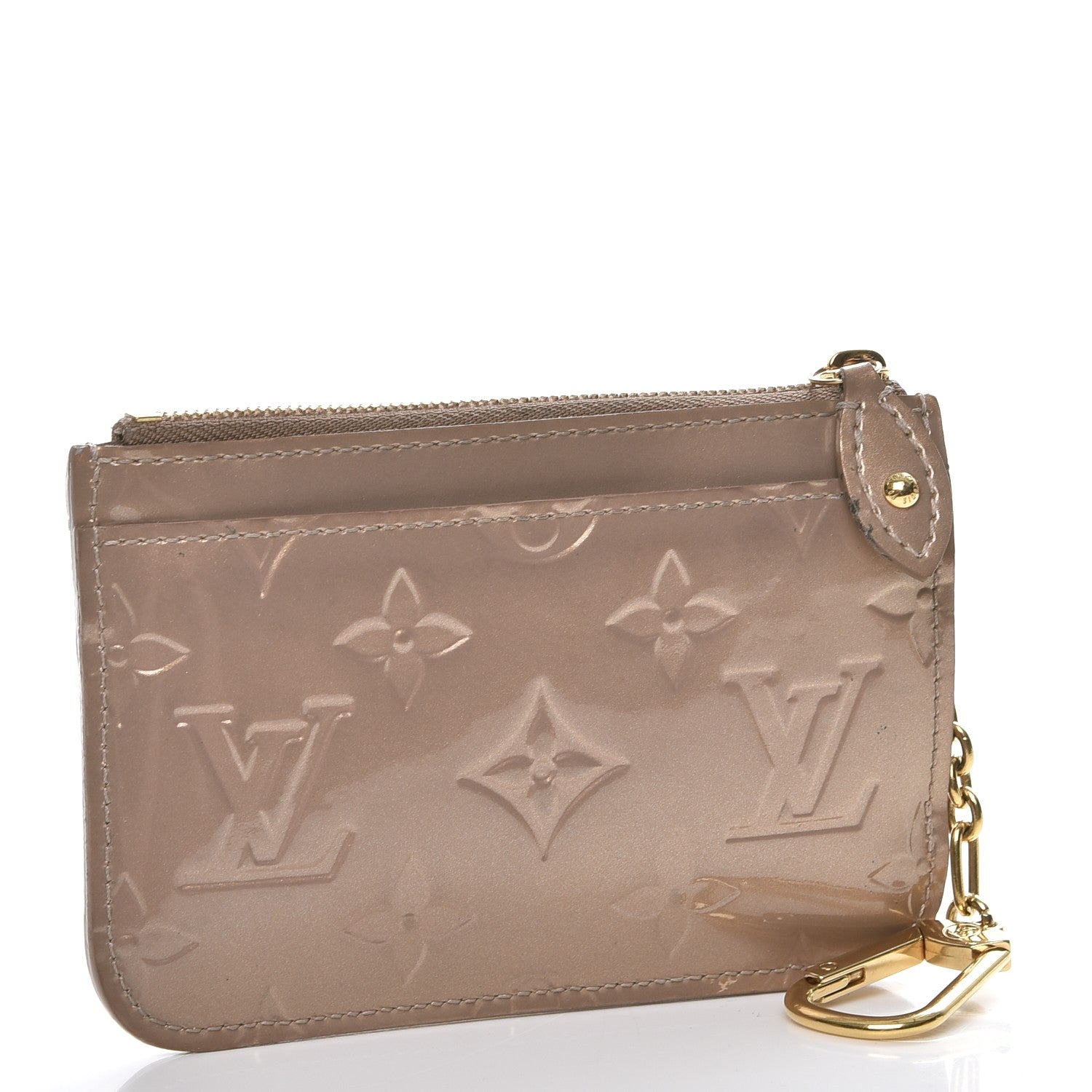 Louis Vuitton Vernis Key Pouch Beige Poudre 3 of 7