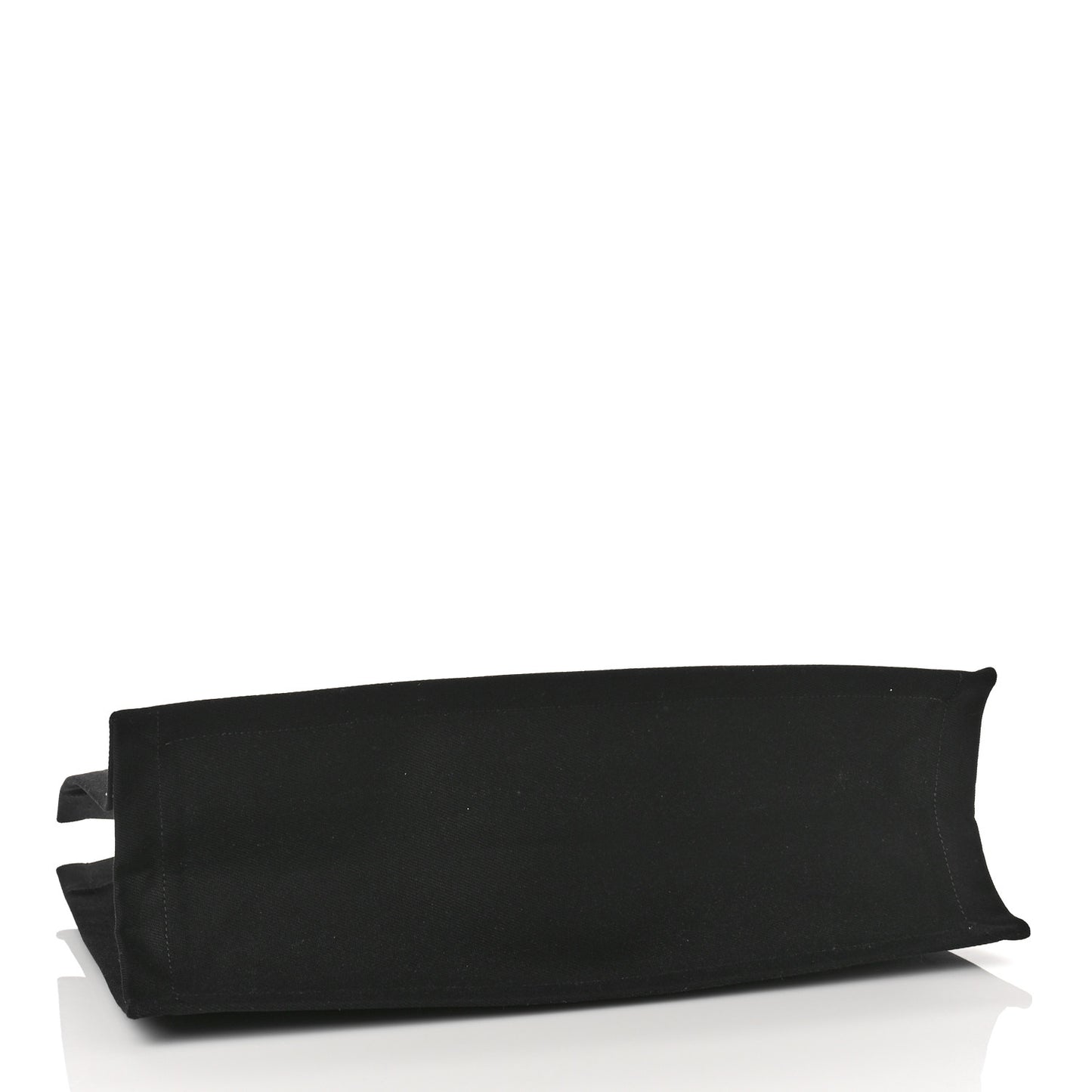 Linen Calfskin Rive Gauche Tote Black