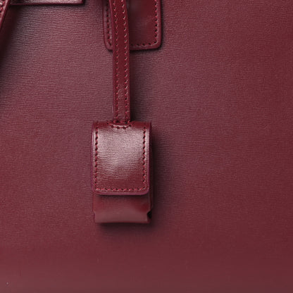 Saint Laurent Calfskin Baby Sac De Jour New Dark Bordeaux 9 of 11