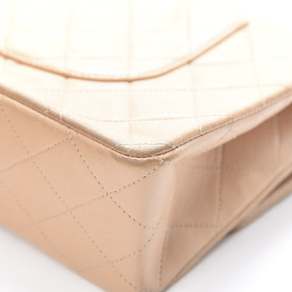 Chanel Lambskin Quilted Medium Double Flap Beige 12 of 15