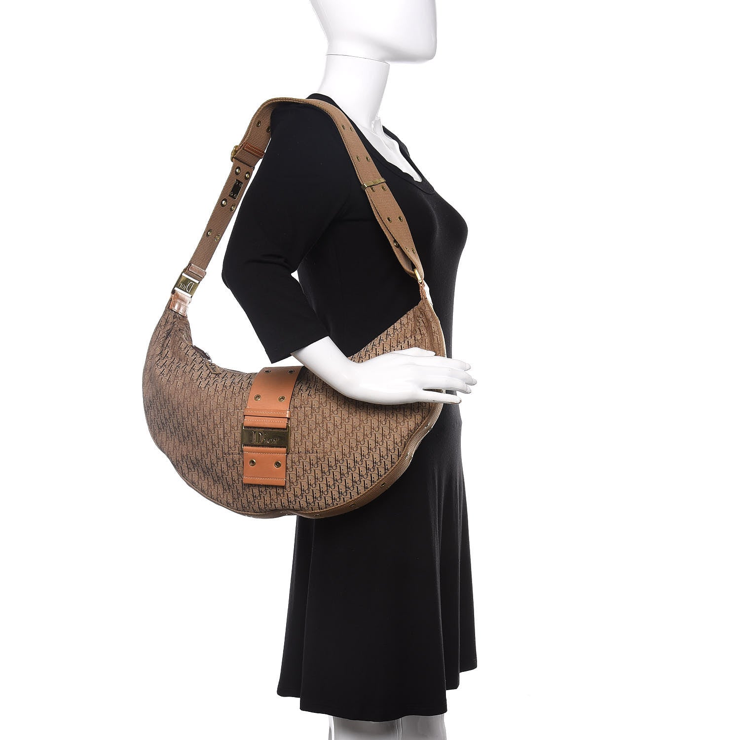 Christian Dior Monogram Street Chic Hobo Beige 2 of 11