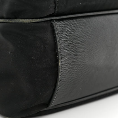 Prada Tessuto Nylon Saffiano Front Pocket Zip Messenger Black 14 of 19