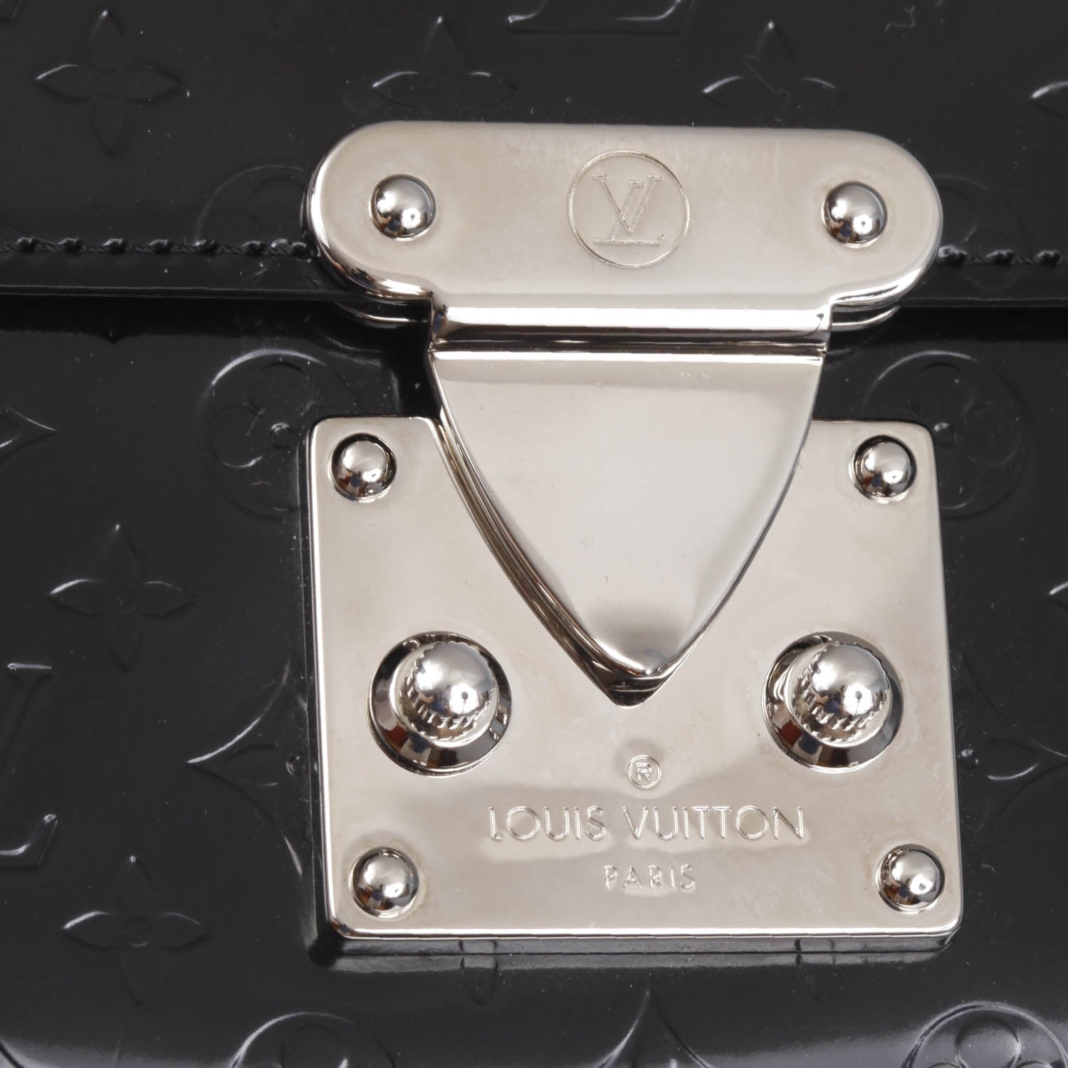 Louis Vuitton Monogram Glace Anouchka Pochette MM Black 6 of 9