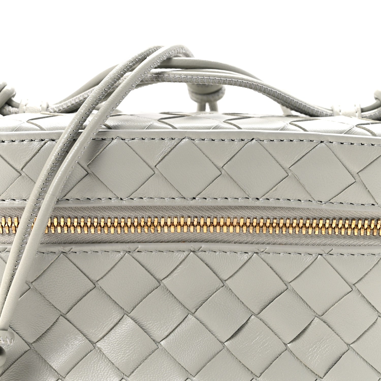 Bottega Veneta Nappa Intrecciato Small Vanity Case On Strap Agate Grey 7 of 10