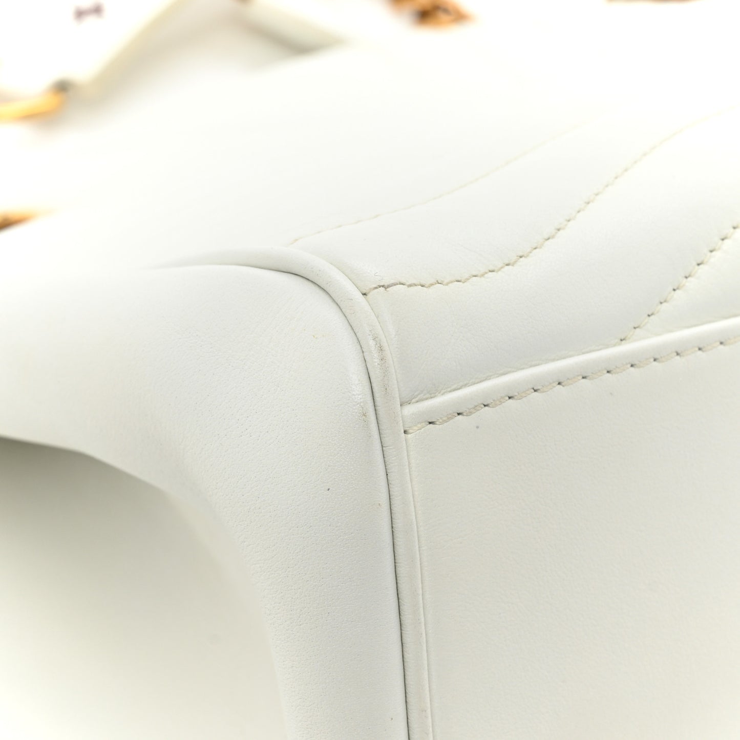 Calfskin New Wave Chain Tote Snow