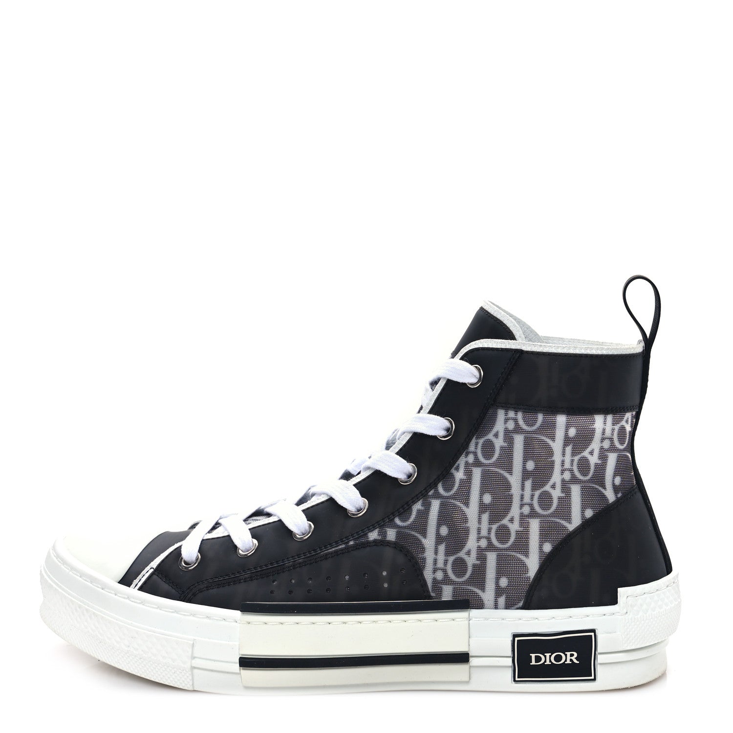 Christian Dior Technical Canvas Oblique Mens B23 High Top 42 Black 1 of 9