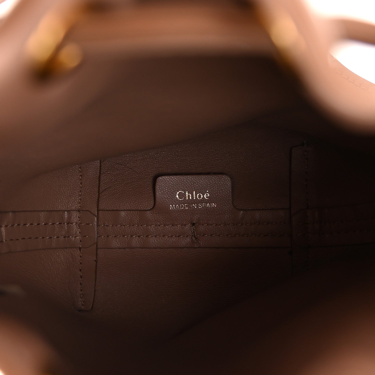 Chloe Grained Calfskin Micro Marcie Bucket Bag Woodrose 5 of 9