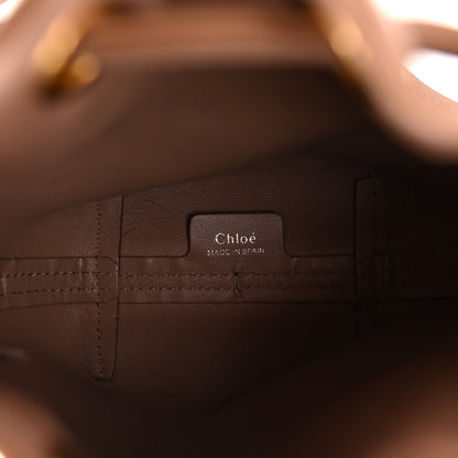 Chloe Grained Calfskin Micro Marcie Bucket Bag Woodrose 5 of 9