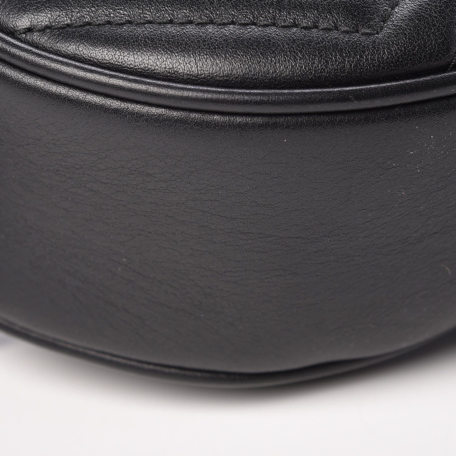 Gucci Calfskin Matelasse GG Marmont Belt Bag 95 38 Black 9 of 10
