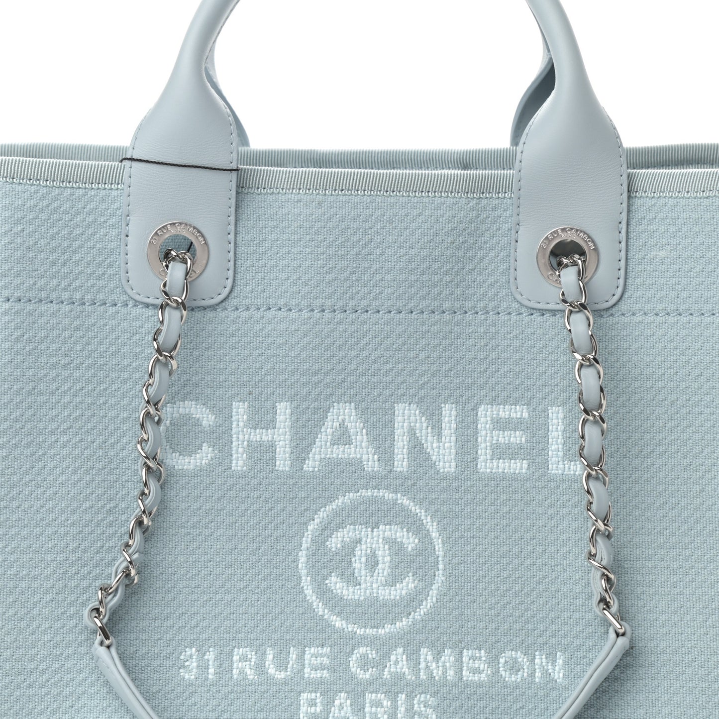 Mixed Fibers Small Deauville Tote Light Blue