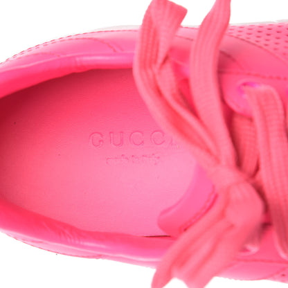 Gucci Calfskin Sneakers 37 Neon Pink 10 of 13