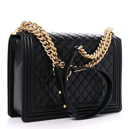 Chanel Caviar Quilted Large Boy Flap Black 3 of 15