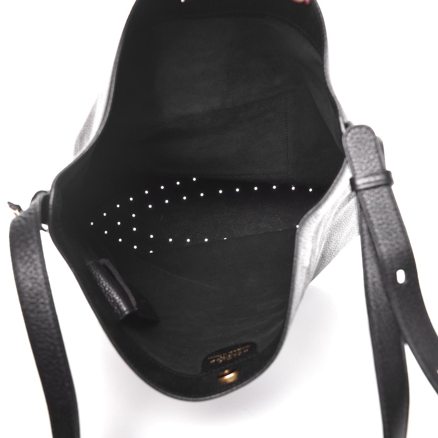 Taurillon Le Pin Shoulder Bag Black