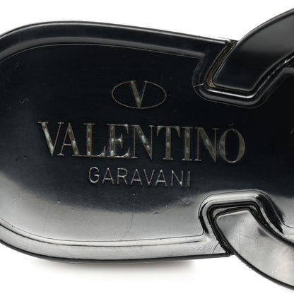 Valentino Garavani PVC Jelly Rockstud Bow Thong Sandals 40 Black 7 of 9