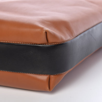 Celine Lambskin Calfskin Band Twisted Cabas Tan 12 of 15