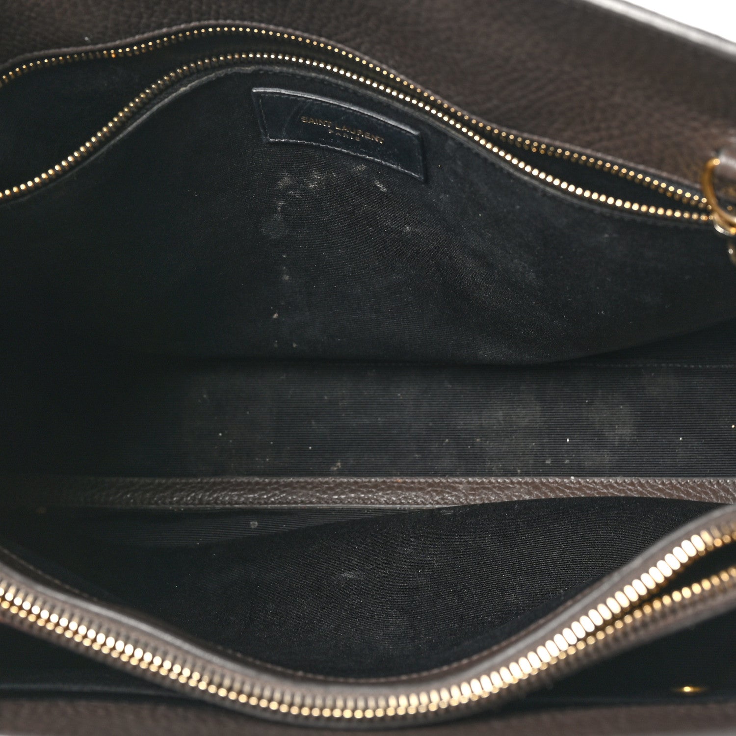 Saint Laurent Grained Calfskin Small Sac De Jour Taupe 5 of 12