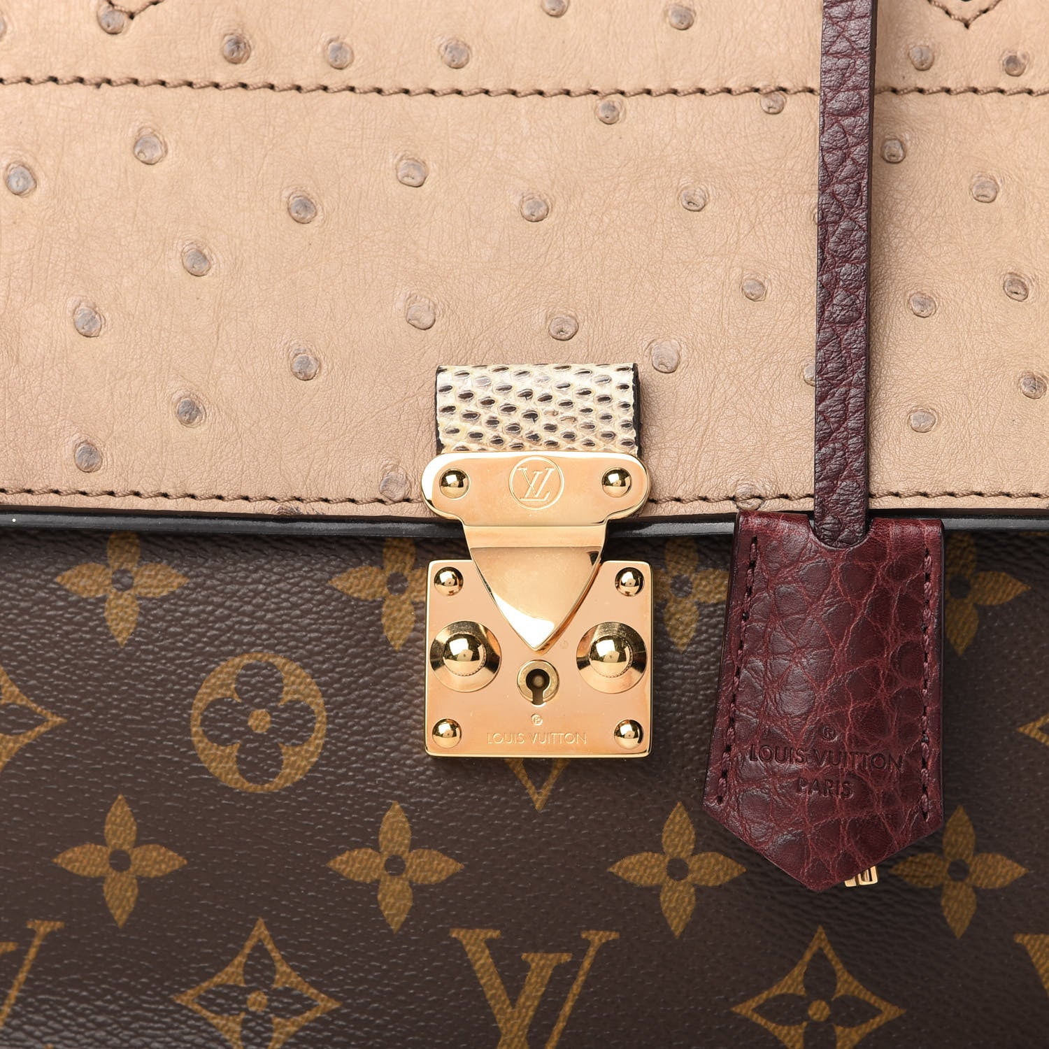 Louis Vuitton Monogram Ostrich Lizard Majestueux PM Bordeaux 10 of 10